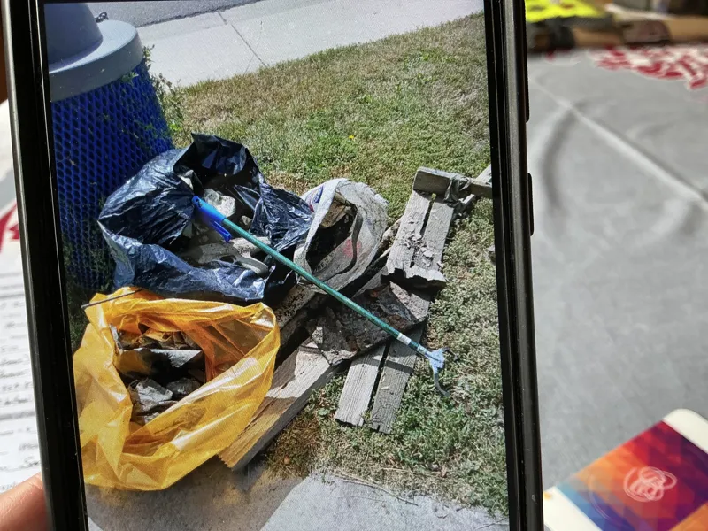 Empty ditches = prime trash opportunity